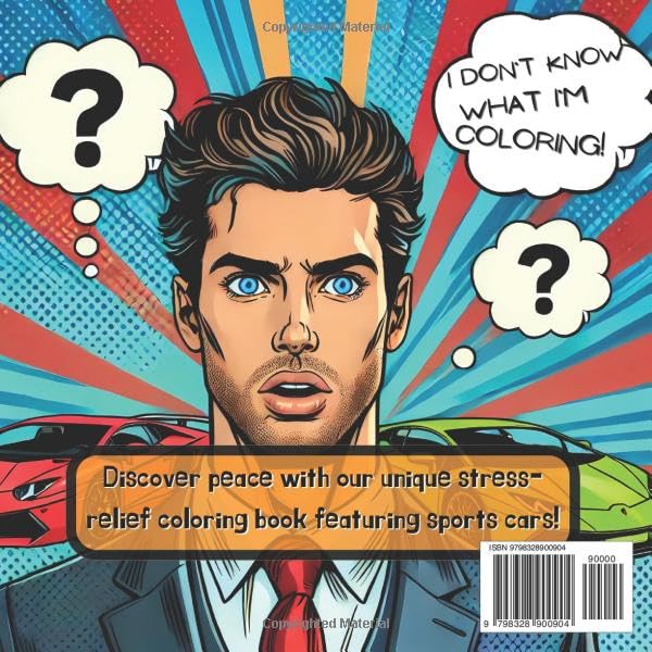I don`t Know What I`m Coloring Book: 25 Mystery Spirals with Sports, Luxury and Dream Cars Great for Stress Relief and Relaxation, Mindfulness and ... for Teens and Adults Cars lovers image 3