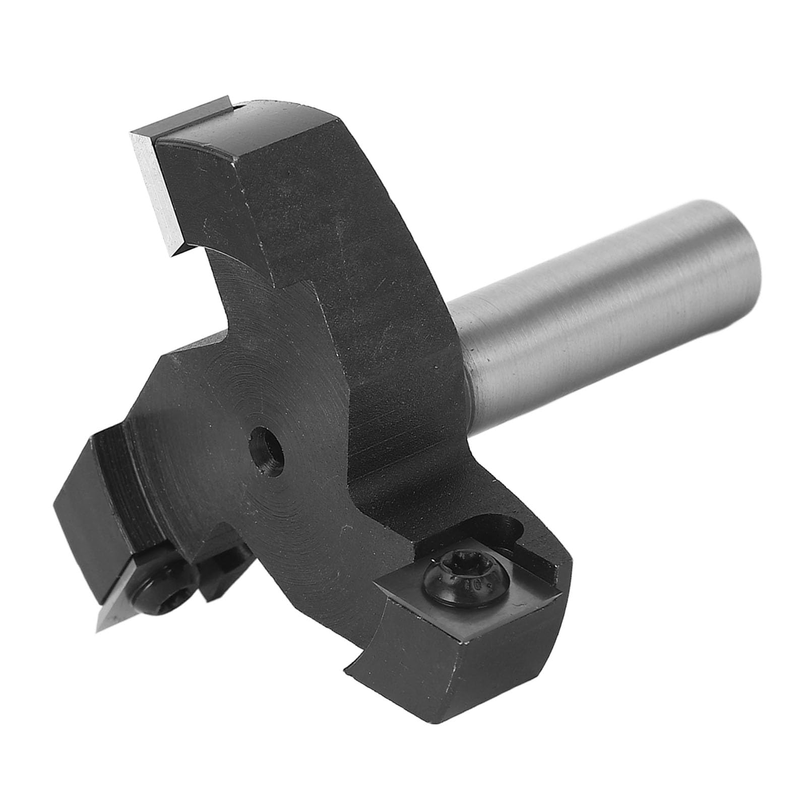 Spacnana Punta per Fresa per Superficie Spoilboard, Acciaio Ad Alto Tenore di Carbonio, Punta per Fresatura per Legno a Forma di T con Gambo da 1/2 Pollice e Diametro di Taglio di 60 Mm per
