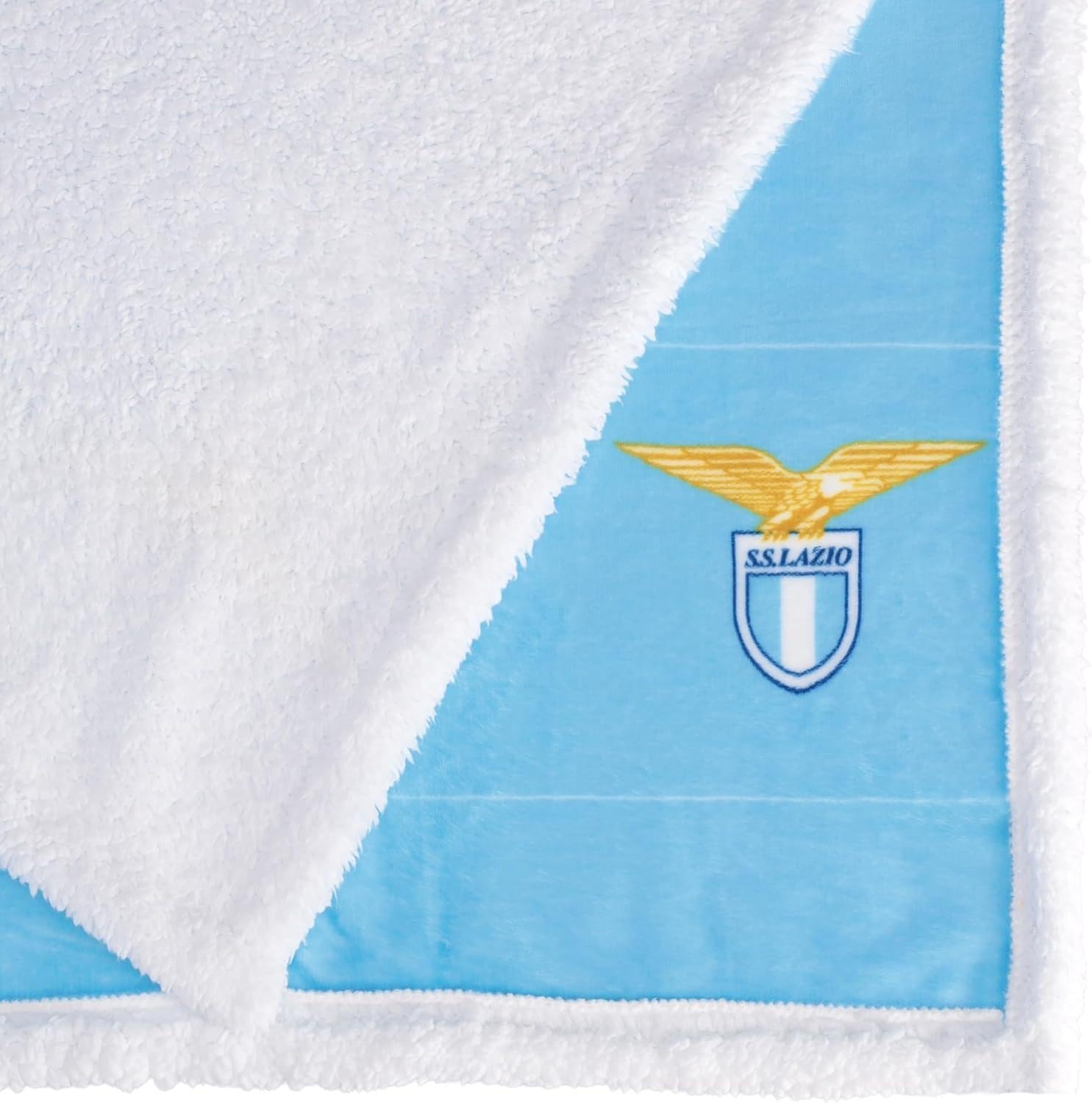 SS Lazio Plaid sherpa agnellato 100x150 cm Prodotto Ufficiale