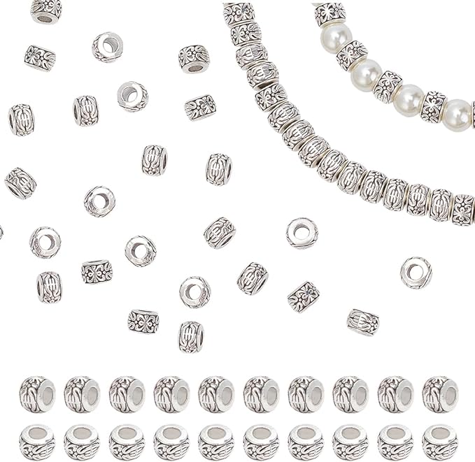 PandaHall 120pcs Alloy Chain Links – Antique Bronze & Silver, 2-Hole For Jewelry Making - View #8