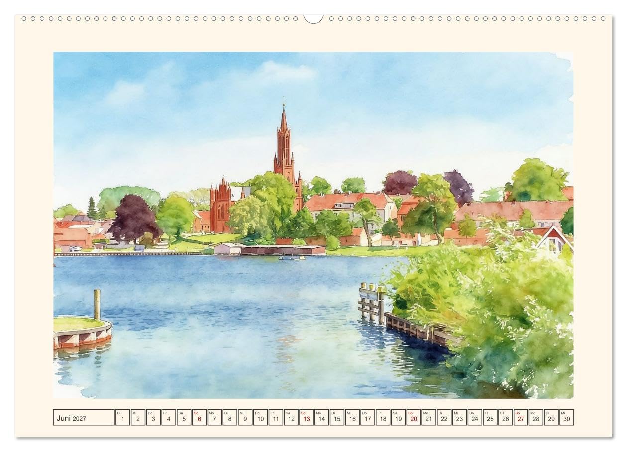 CALVENDO · Zauberhaftes Mecklenburg-Vorpommern (Kalender 2027) | DIN A2 Querformat · Premium-Wandkalender · zauberhafte Stadtkerne