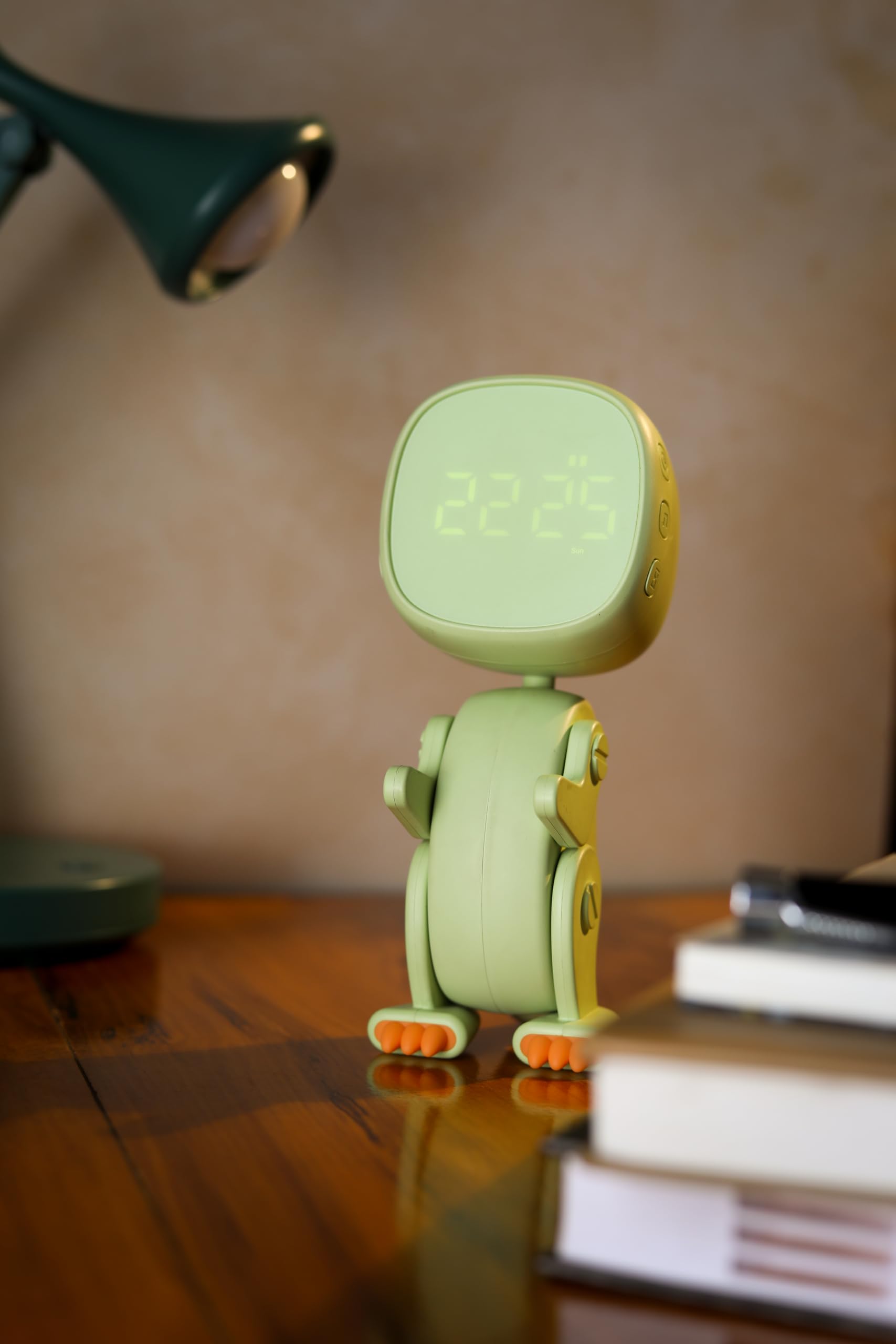 Jholaa Dinosaur Digital Clock | Fun Kids Digital Alarm Clock with LED Display | Dino-Themed Room Decor (Green) - Image 3 thumbnail