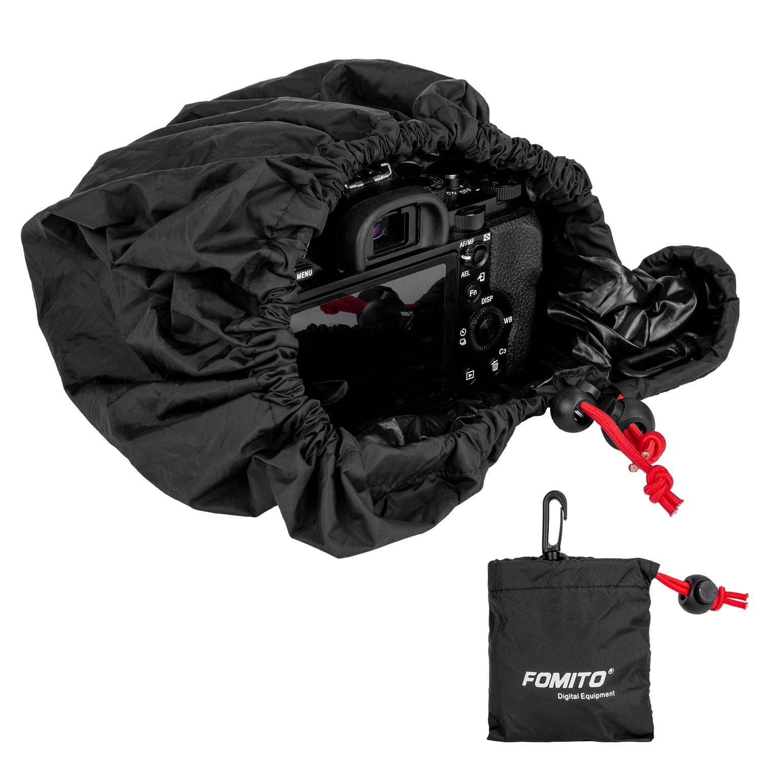FOMITO Camera Rain Cover Coat Storage Bag Protector Rainproof Waterproof for Canon Nikon Sony