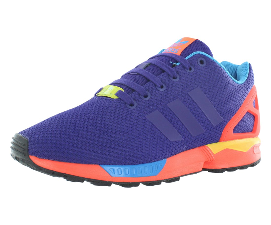 Adidas Zx Flux Mens Running Shoes Collegiate Purple Solar Red