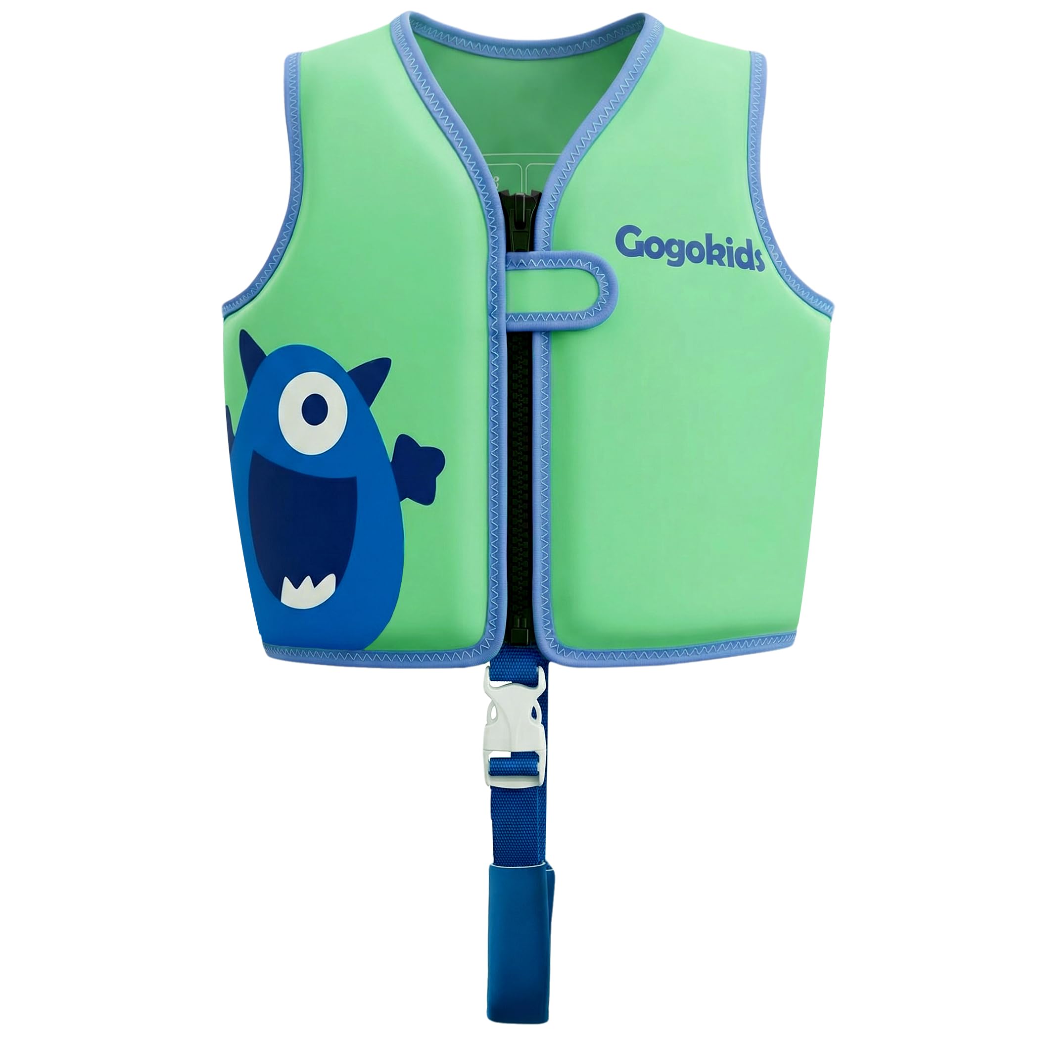 Gogokids Kids Swim Vest 15-30kg, Learn to Swim Float Swimwear for Toddler, Children Ultra-Soft Buoyancy Neoprene Jacket with Adjustable Crotch Strap for Swimming, Pools & Beach, 1-8 Years Old