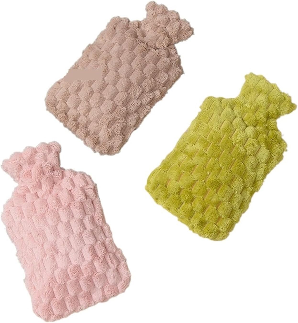 Hot Water Bag Hot Water Bottle Rubber Hot Water Bag with Water Injection, Household Thickened Size, Water Filled Hot Compress Warm Hands Rubber Hot Water Bottle (Color : B-1700ml)