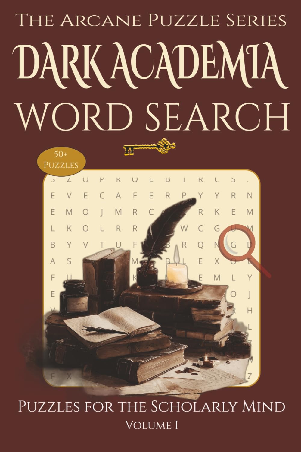 Dark Academia Word Search - Puzzles for the Scholarly Mind: Word Searches with Easy-to-Read Print aboutGothic Literature, Ancient Languages, History,