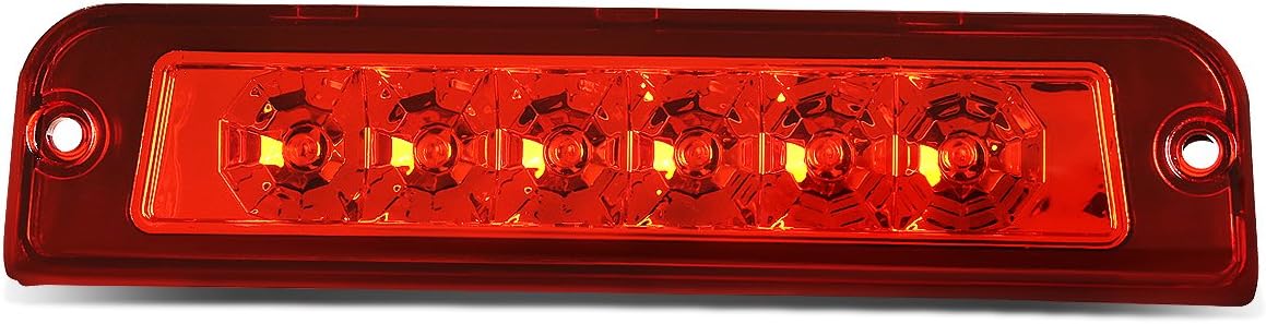 DNA MOTORING 3BL-JW97-LED-BK-SM Black Housing LED Third Tail Brake Light [Compatible with 97-06 Jeep Wrangler]