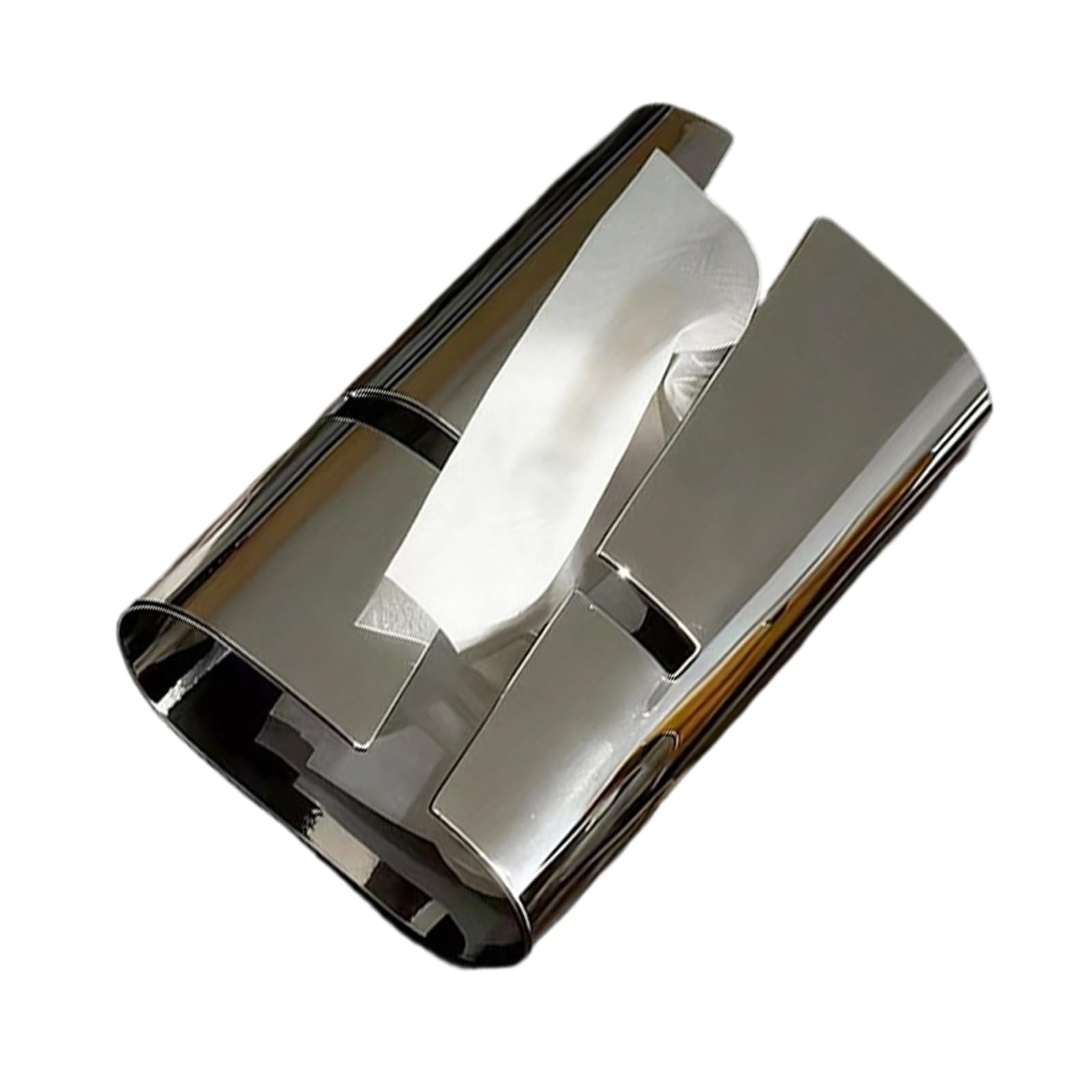 Modern Curved Design Tissue Box Holder Stylish for Living Room Decor ABS Paper Holder