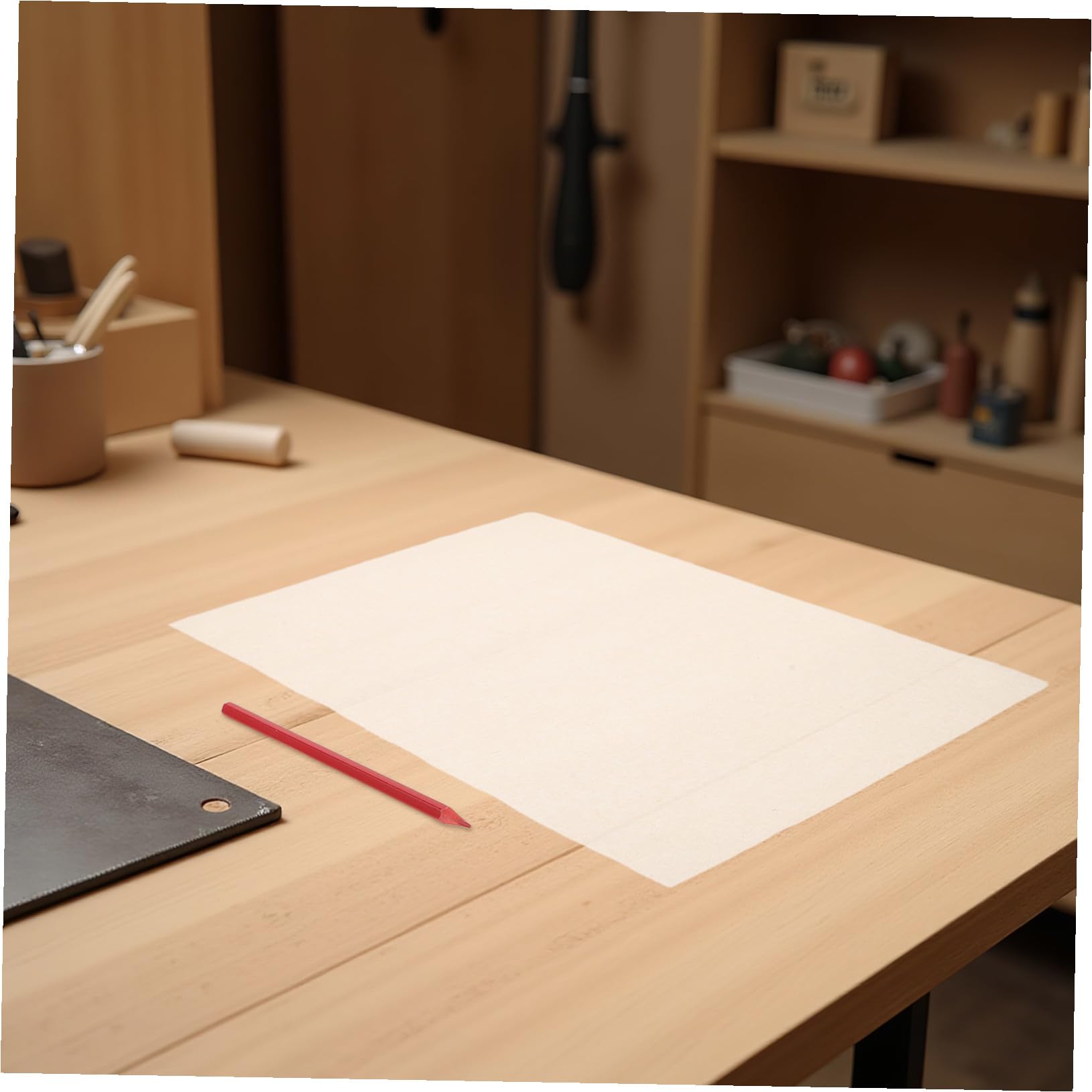 Cabilock Papel de Transferencia para Cerámica Papel para Dibujo y Copia Precisa 10 Hojas Beige Adecuado para Proyectos Artísticos y Creación Simplificada de Cerámica