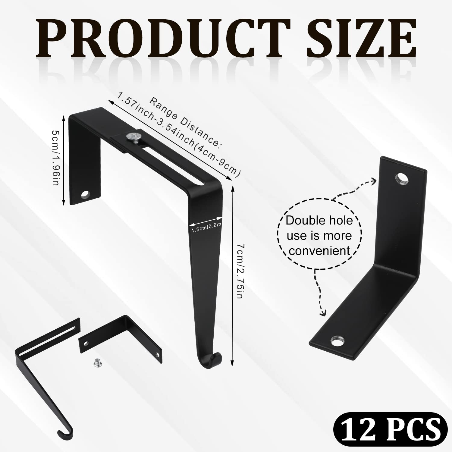 Cubicle Whiteboard WHYHKJ 12PCS Black Universal Partition Hanger Set Metal  Black Cubicle Hooks Door Cubicle Hooks For Fabric Walls, image size:1500x1500