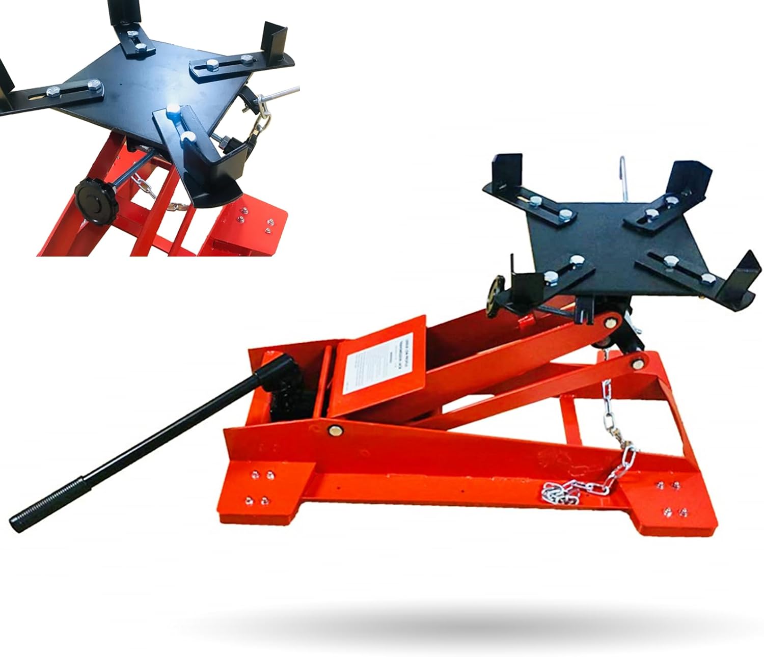 Low Profile Transmission Floor Jack Red, 1/2 Ton (1,000 lb