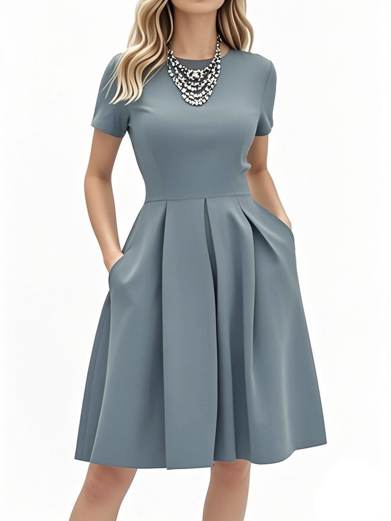 oxiuly Summer Dresses for Women Party Church Bridesmaid Graduation Dress