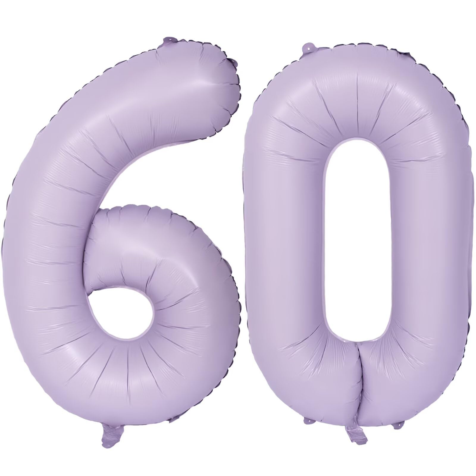 Purple Number 60 Balloons 40 Inch Large Aluminum Foil Party Balloons