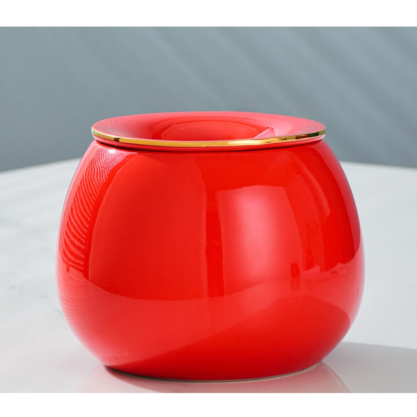 Ashtray Ceramic,Portable Windproof Cigarette for Indoor or Outdoor Use,Ash Tray with Funnel Lid