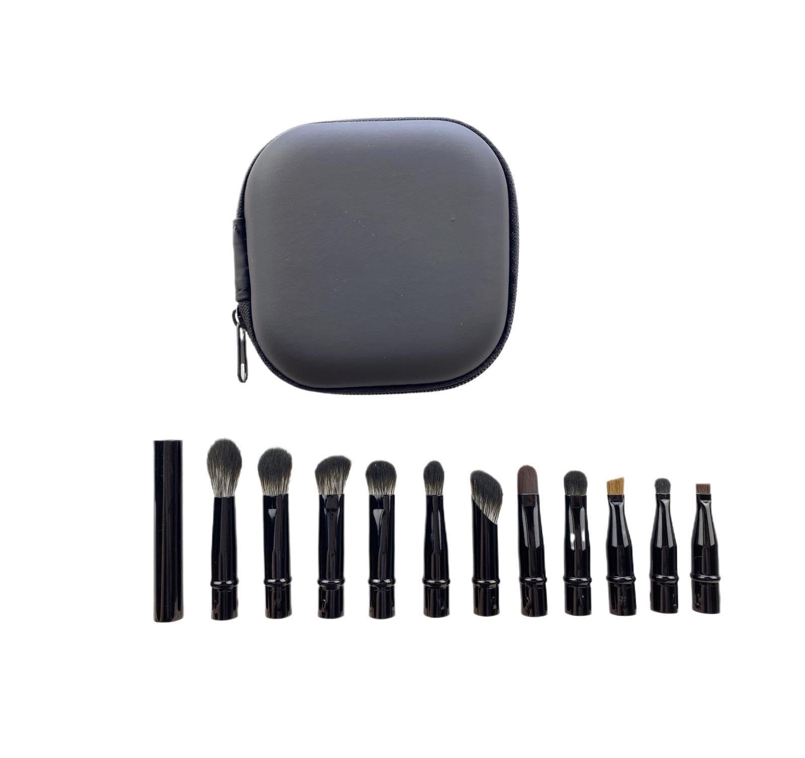 Ensemble De 11 Mini Pinceaux Maquillage Combinés