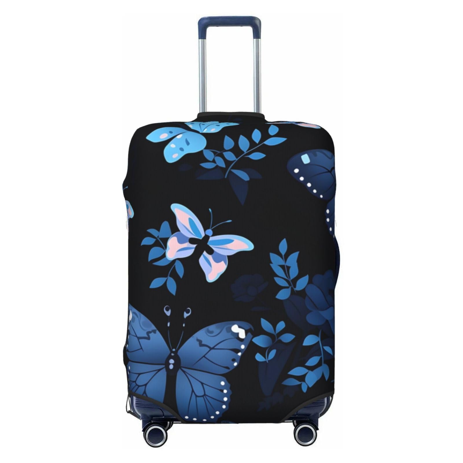 Kofferabdeckungen, Kofferschutzhülle mit blauem Schmetterling, 18–32 Zoll(M)