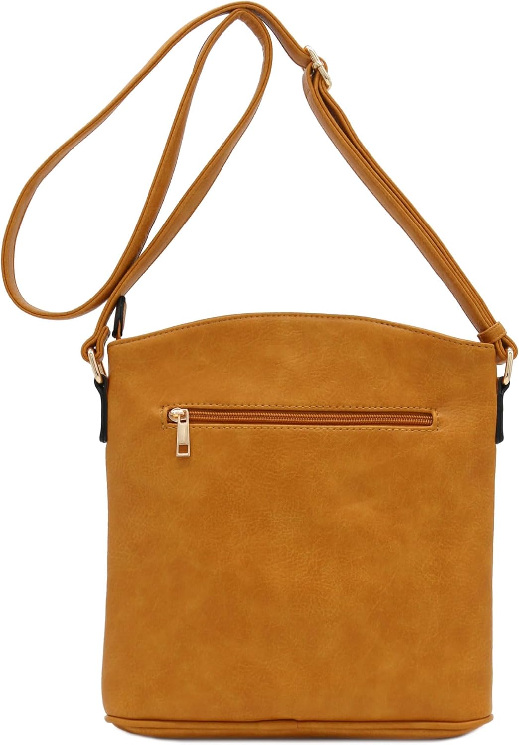 ALYSSA Triple Zip Pocket Large Crossbody Bag - Image 6