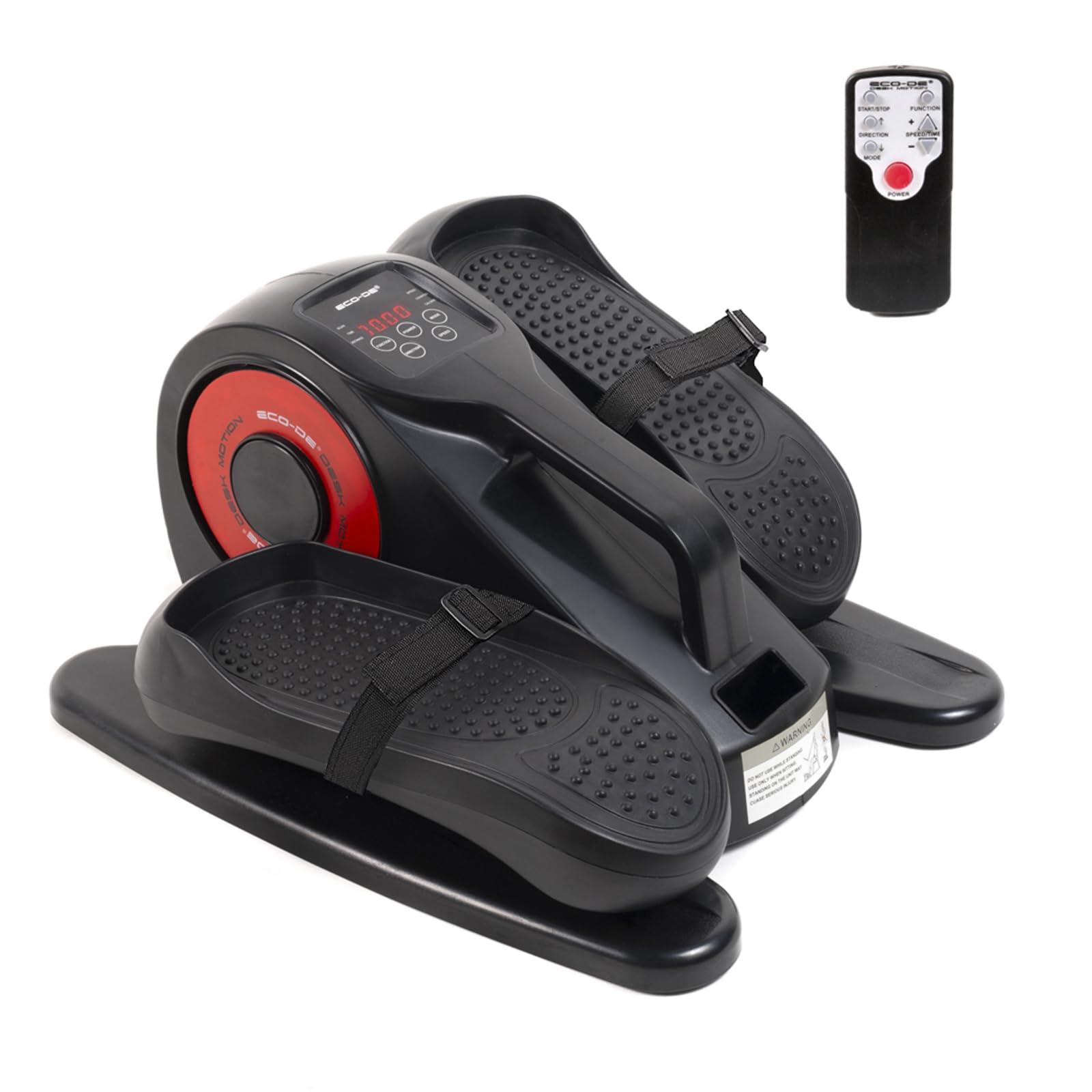 ECO-DE Mini Cyclette Ellittica da Casa Seduti – Pedaliera Riabilitazione 20-30 Velocità, Display e Telecomando – Cicletta Portatile da Sedia, Divano o Scrivania – Movimento Passivo Anziani o Fitness