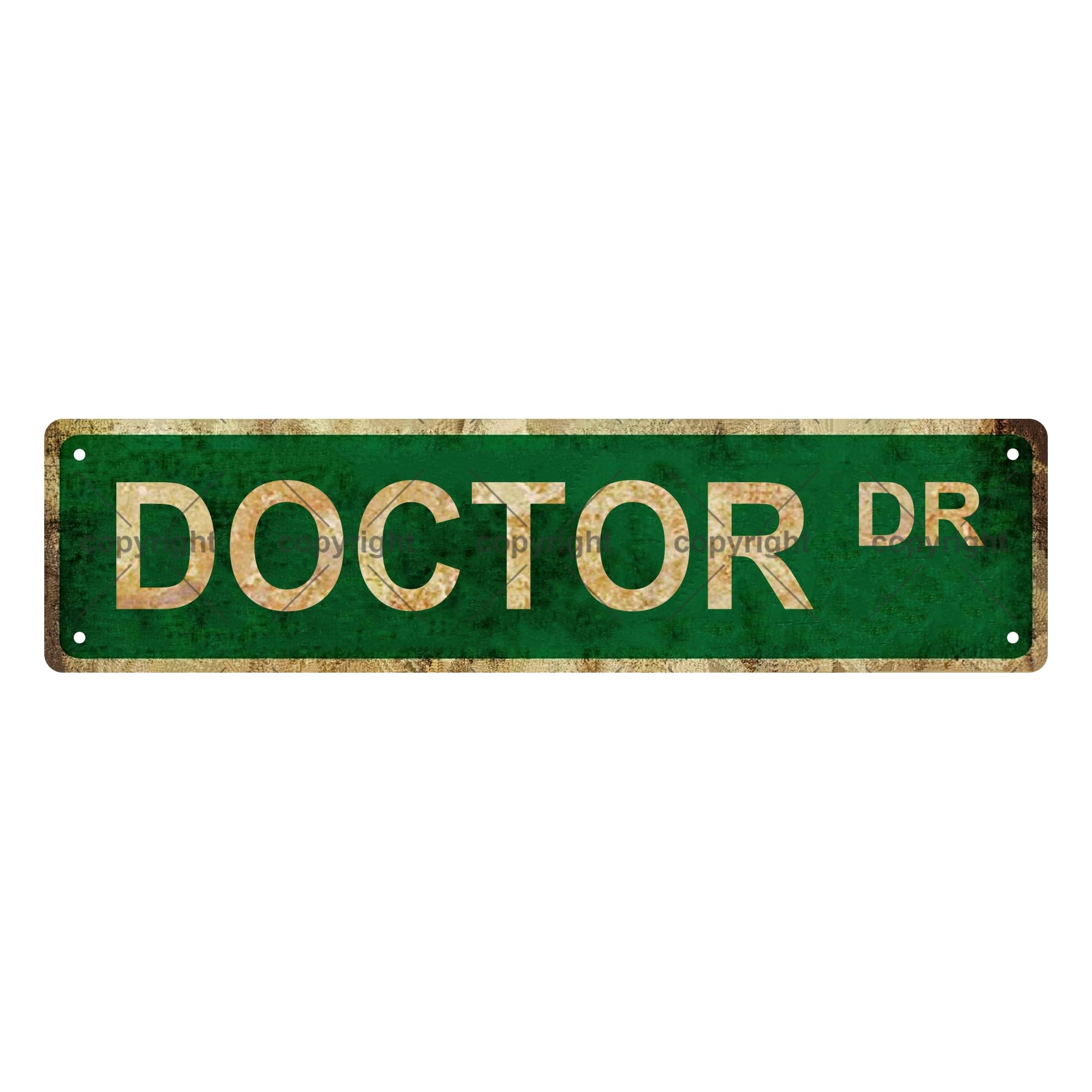 Doctor DR Occupation Metal Tin Street Sign Bar Cafe Garage Cave Home Room Wall Bathroom Farmhouse Garden Porch Patio Decor,4x16 Inch