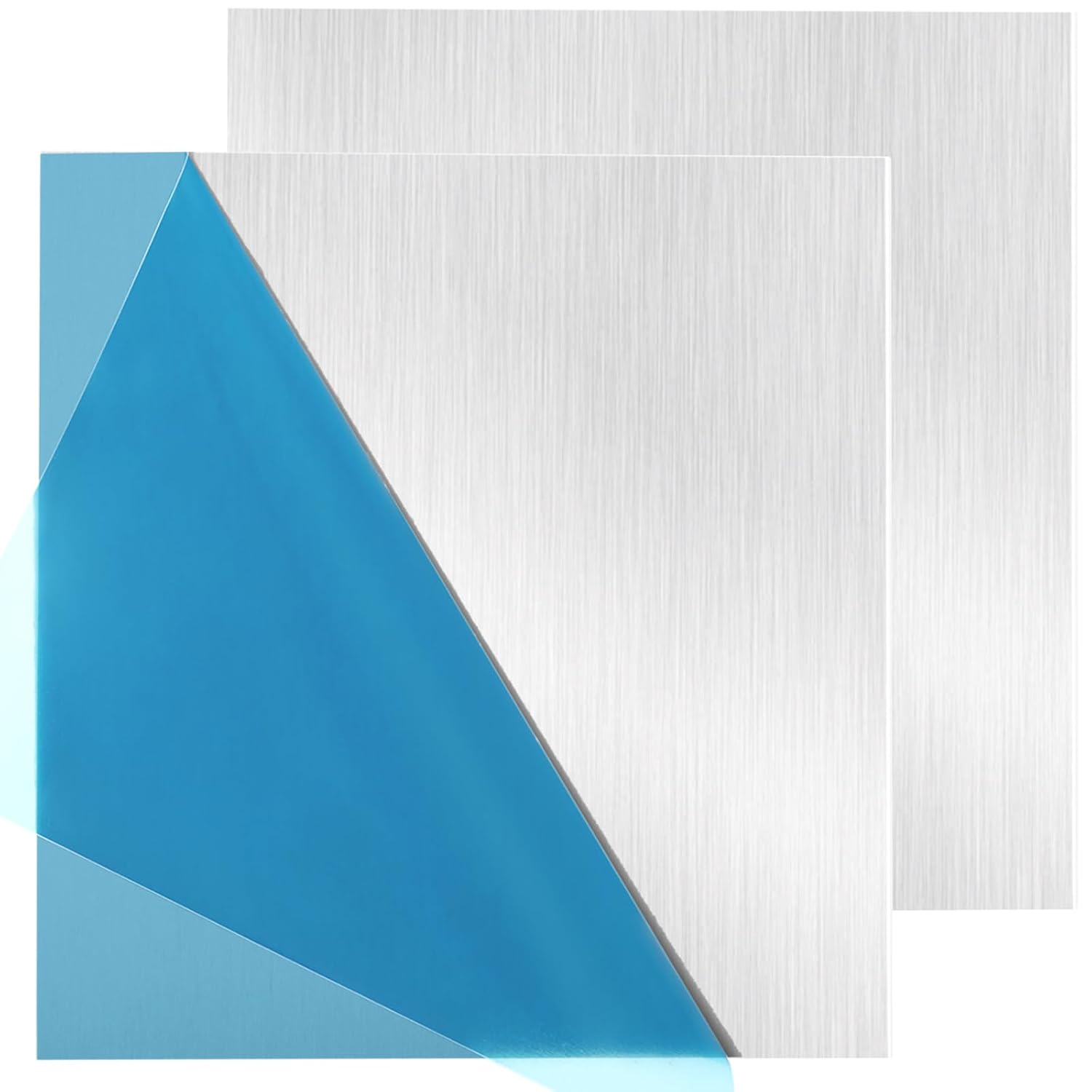 LANIAKEA 2PCS 5052 H32Aluminum Sheet, 12 x 12 x 0.09 Inch Aluminum Plate Covered with Double Protective Film, Rectangle Metal Aluminum Sheet Plate for Crafting, DIY, Crafting, Industry