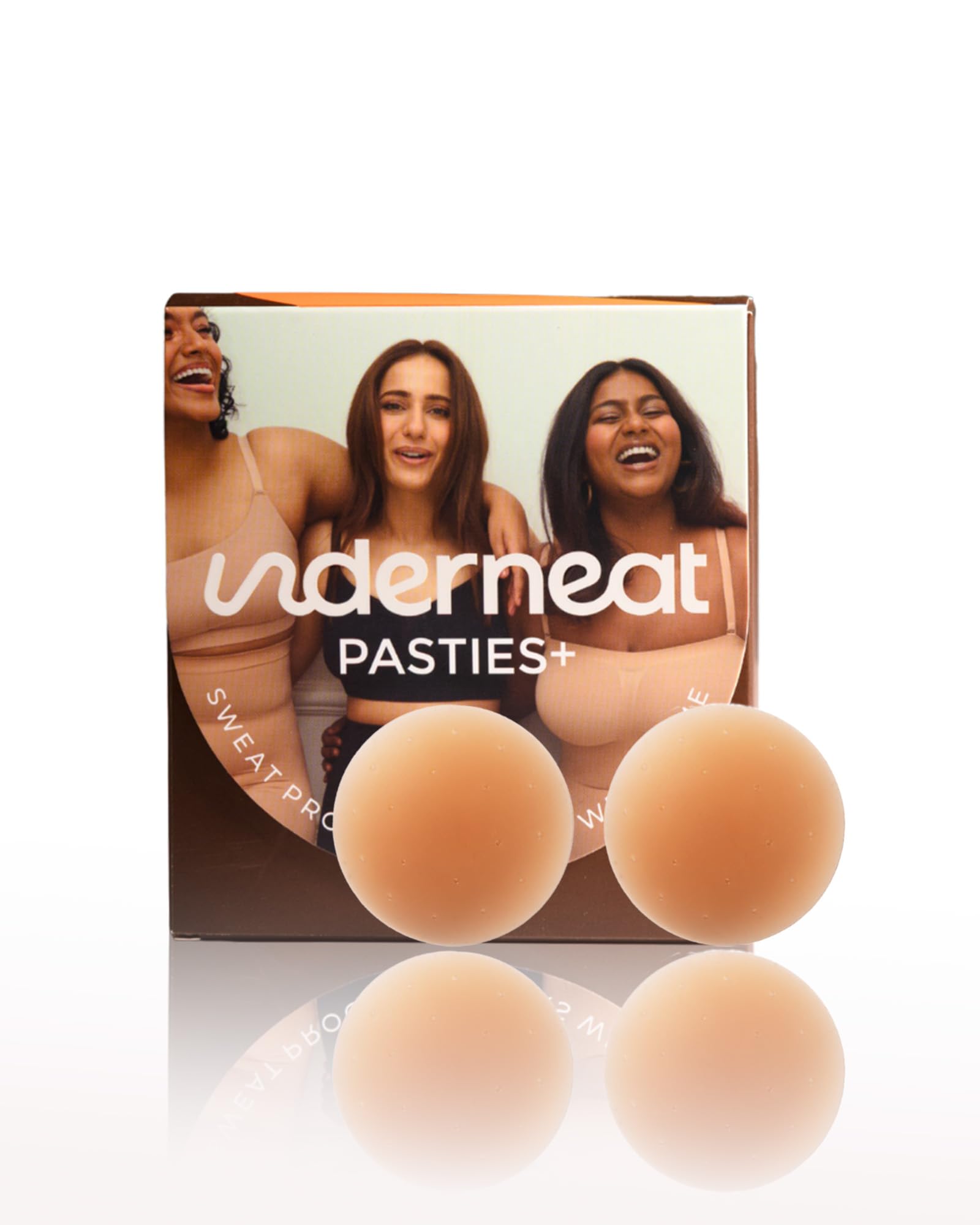 Adhesive Nipple Covers for Women Reusable Silicone Pasties, Invisible & Waterproof, Sweatproof, Ultra-Thin for Backless & Strapless Outfits