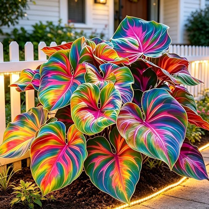 Rare Hosta Bulbs for Planting, Hardy Perennial, Excellent Display, Mix Greening Flower, Natural Organic, Wedding, Balcony Garden-4 Bulbs-A