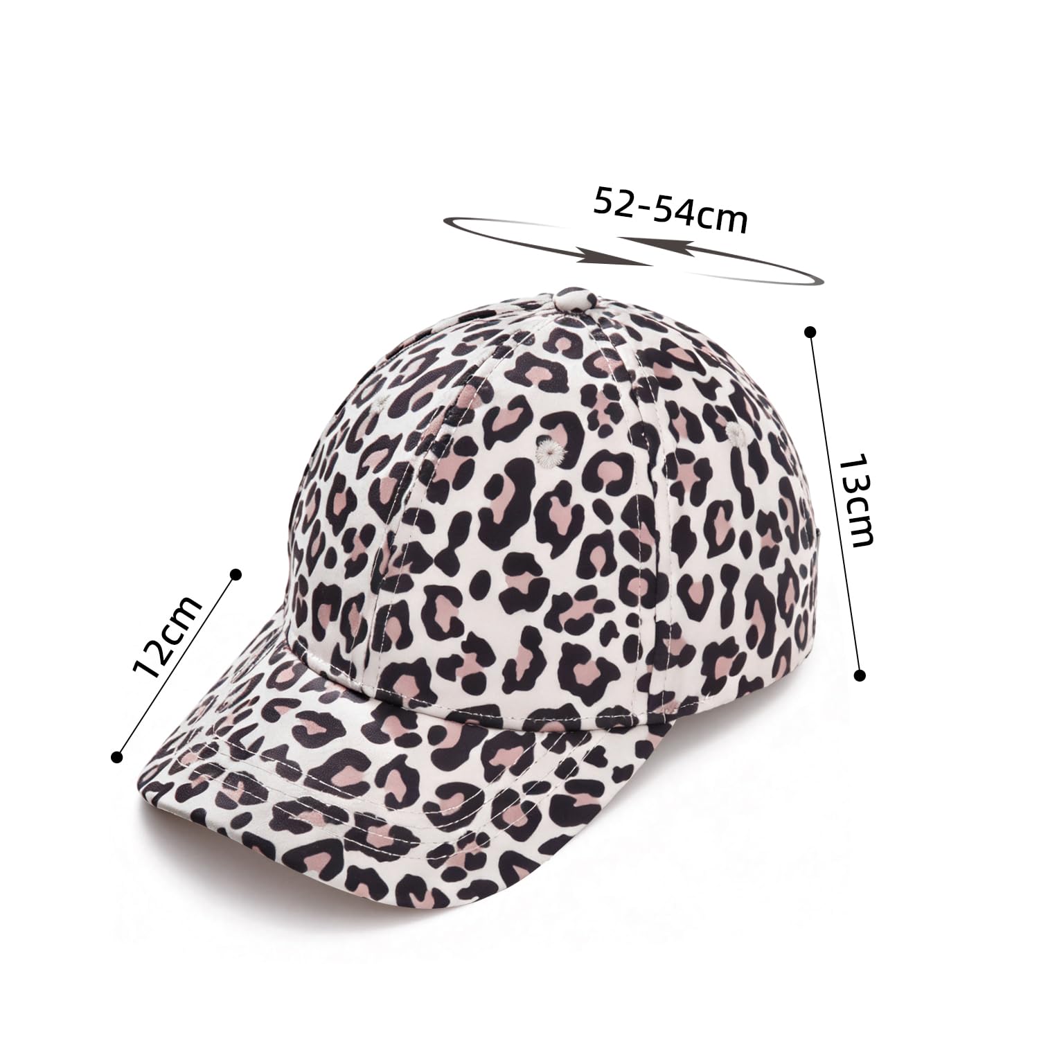Gorra infantil para niñas de 3 a 8 años, gorra ajustable Snapback, gorra de béisbol arcoíris, gorra de béisbol de leopardo, gorra de verano para niños y niñas