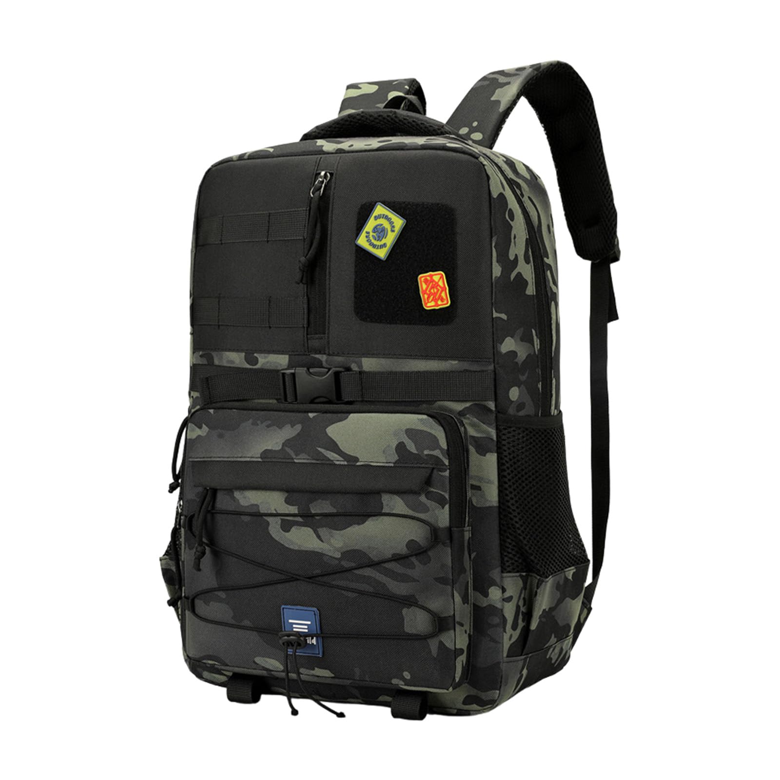 35L Outdoor-Taktikrucksack Sport Reisen Bergsteigen Wandern Camouflage Rucksäcke Schwarz Großes Fassungsvermögen Businesstasche mit Rückengurt - 3