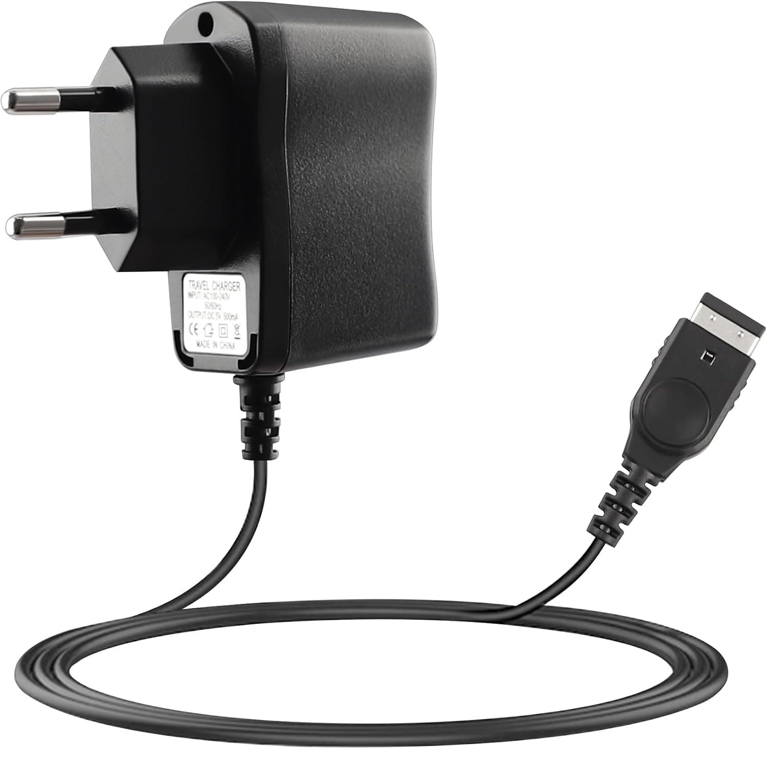 Cargador para Gameboy Advance SP, Cargador para Nintendo DS, Adaptador de CA Compatible con Nintendo DS y Gameboy Advance SP, 5V 500mA, Longitud Cable 1.20 Metros