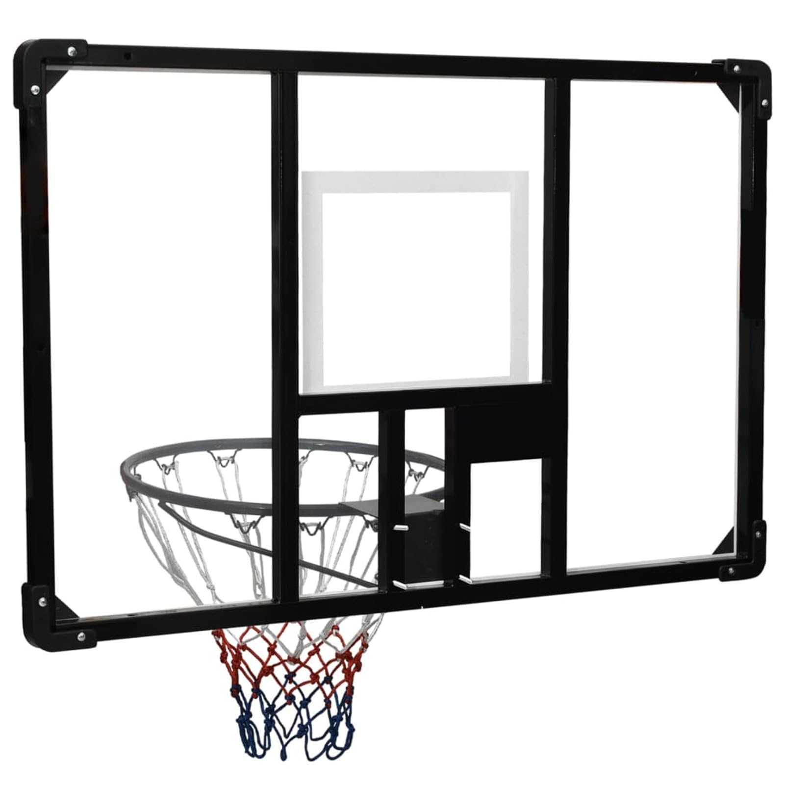 ARKEM Canestro Basket Esterno Portatile,Pallacanestro da Camera Interno con Tabellone,Tabellone Pallacanestro Trasparente 106x69x3 cm Policarbonato