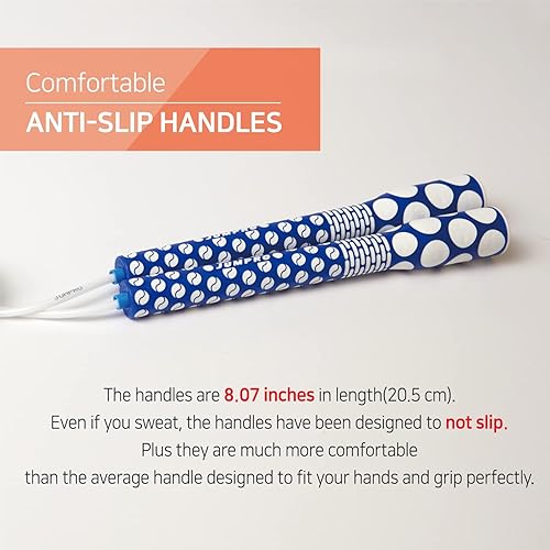 Miniatura 6 de Cuerda de saltar para entrenamiento de fitness, peso ligero, ajustable, sin enredos, excelente control de línea para boxeo cardiovascular, crossfit,