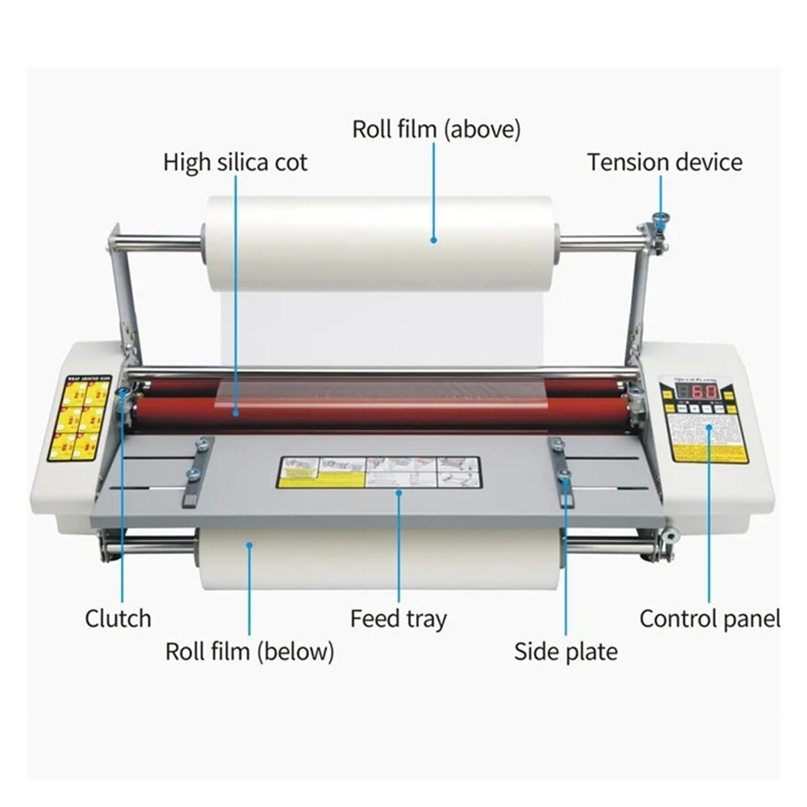 9460T A2+ Maszyna do laminowania papieru Cztery rolki Laminator na gorąco na zimno