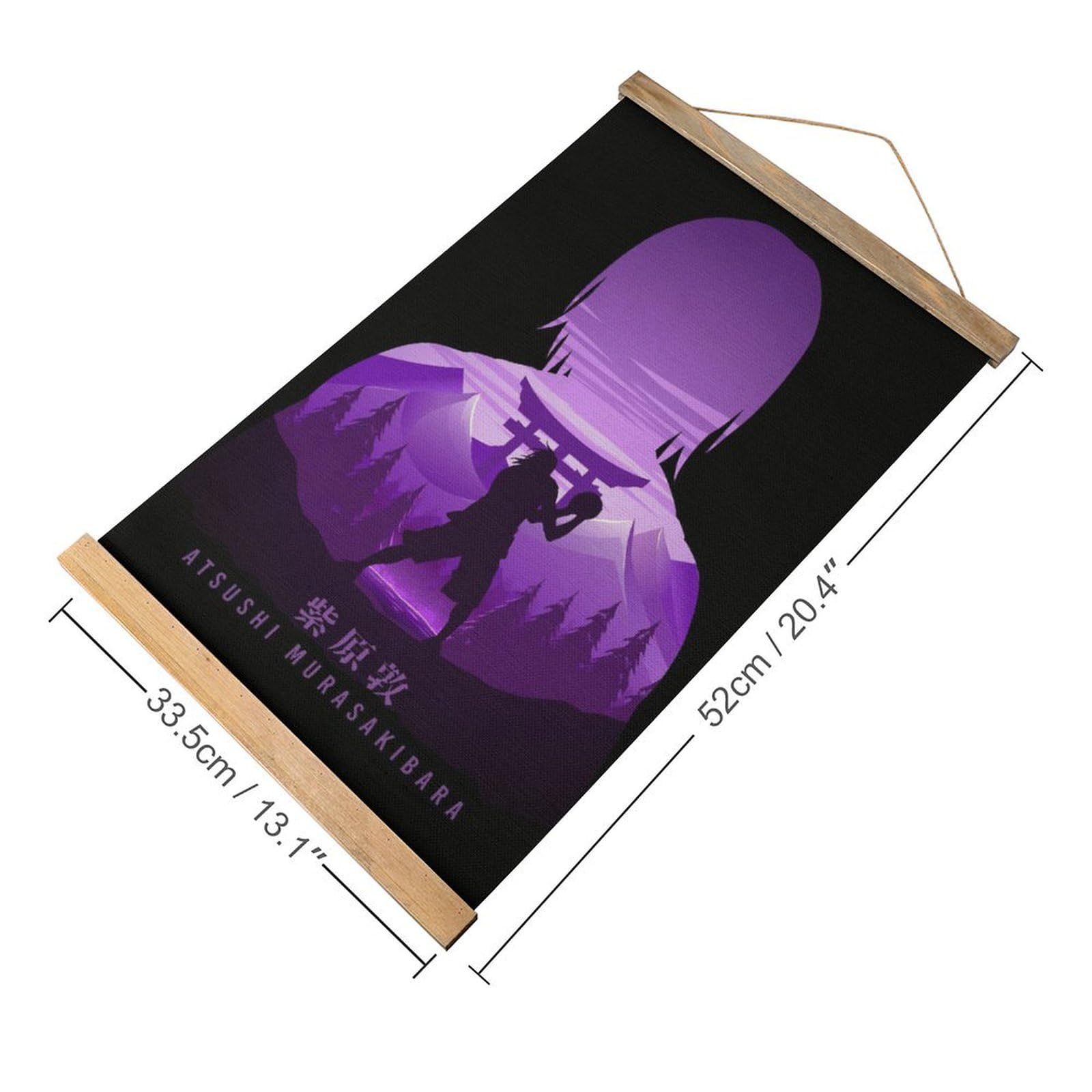 Poster Toile Atsushi Murasakibara Scroll - Décoration Murale Japonaise 52x33,5 Cm