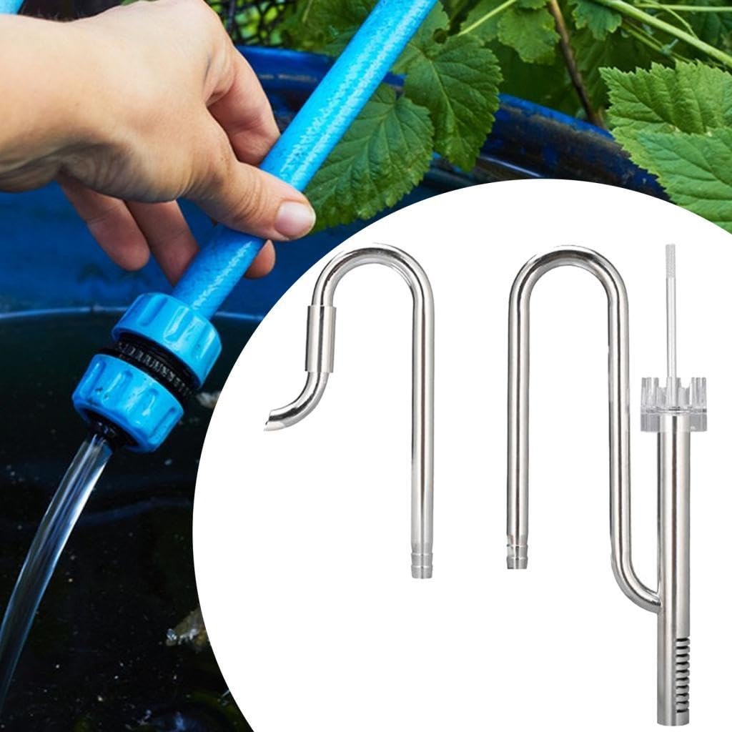 Tubo Filtro Riutilizzabile per Acquario Lily in Acciaio Inox con Ingresso E Uscita per Acquario Piantumato (12 Mm, 16 Mm), 12 Olio-Pellicola Regolare