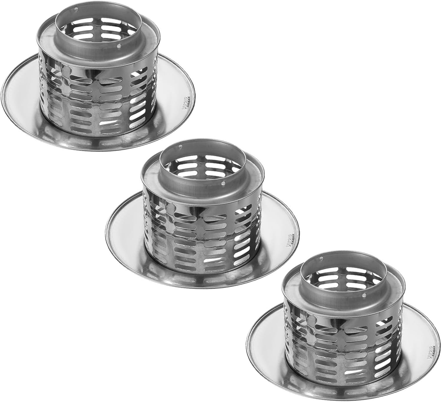 3pcs Stainless Steel round Fireplace Chimney Cover Cap for Outdoor Use