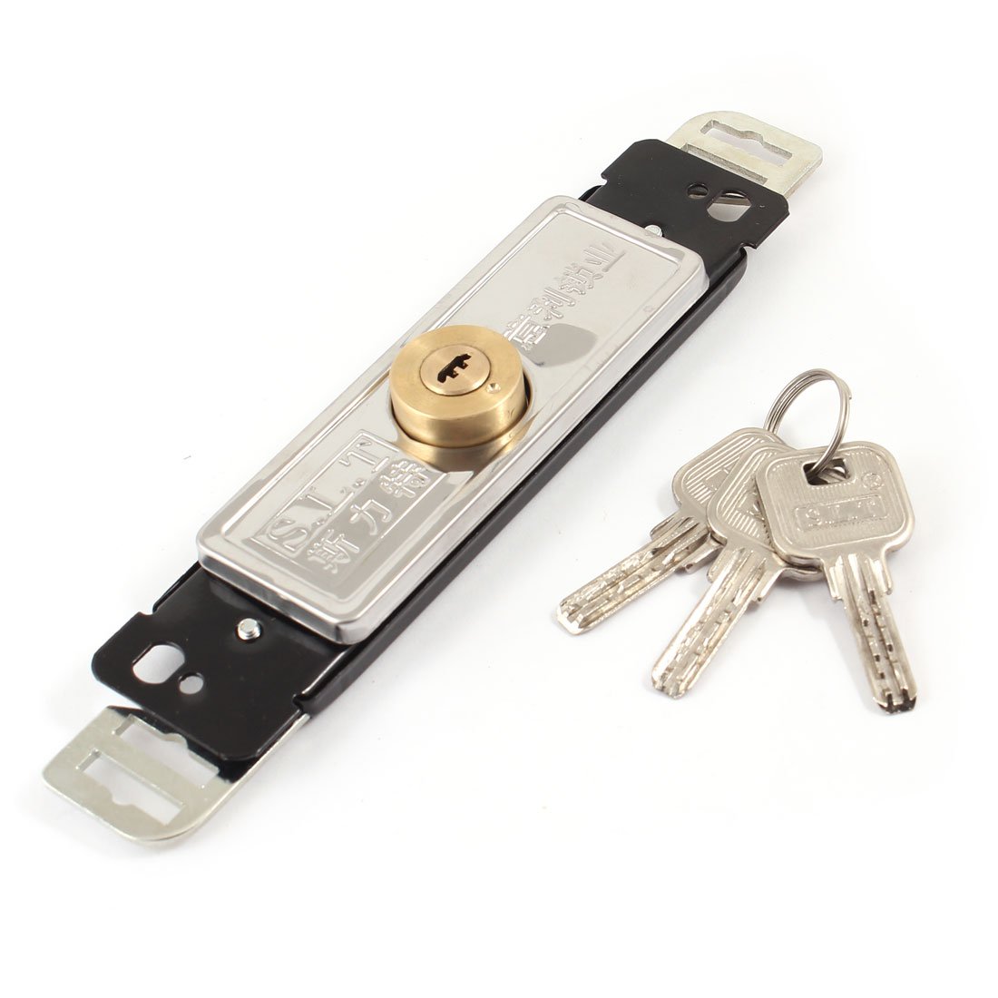 IIVVERR Brass Metal Roller Shutter Door Lock 8.1" Length for Store Warehouse Garage(cerradur de la puerta del obturador del rodillo de metal de latón 8.1' 'Longitud para el almacén Almacén Garaje