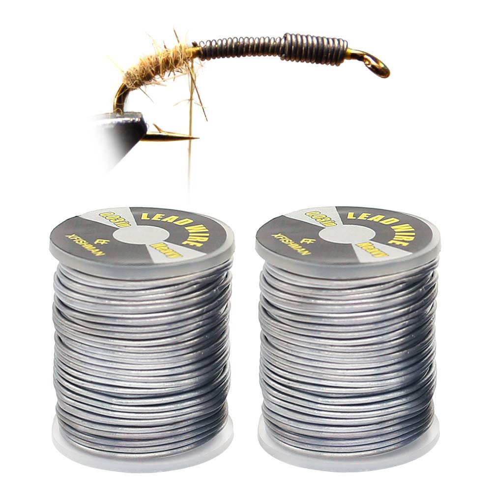 Fly-Tying-Lead-Wire-Fly-Tying-Material- Fly-Fishing-Supplies-Accessories (Heavy(.030in) 2 Pack)