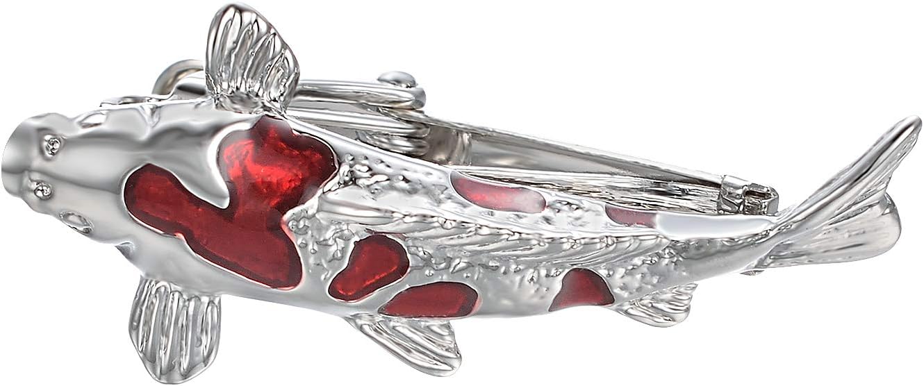 Yoursfs Unique Goldfish Tie Clip Pin - Men's Animal Fish Carp Tie Clip Bar Novelty Jewelry Gift