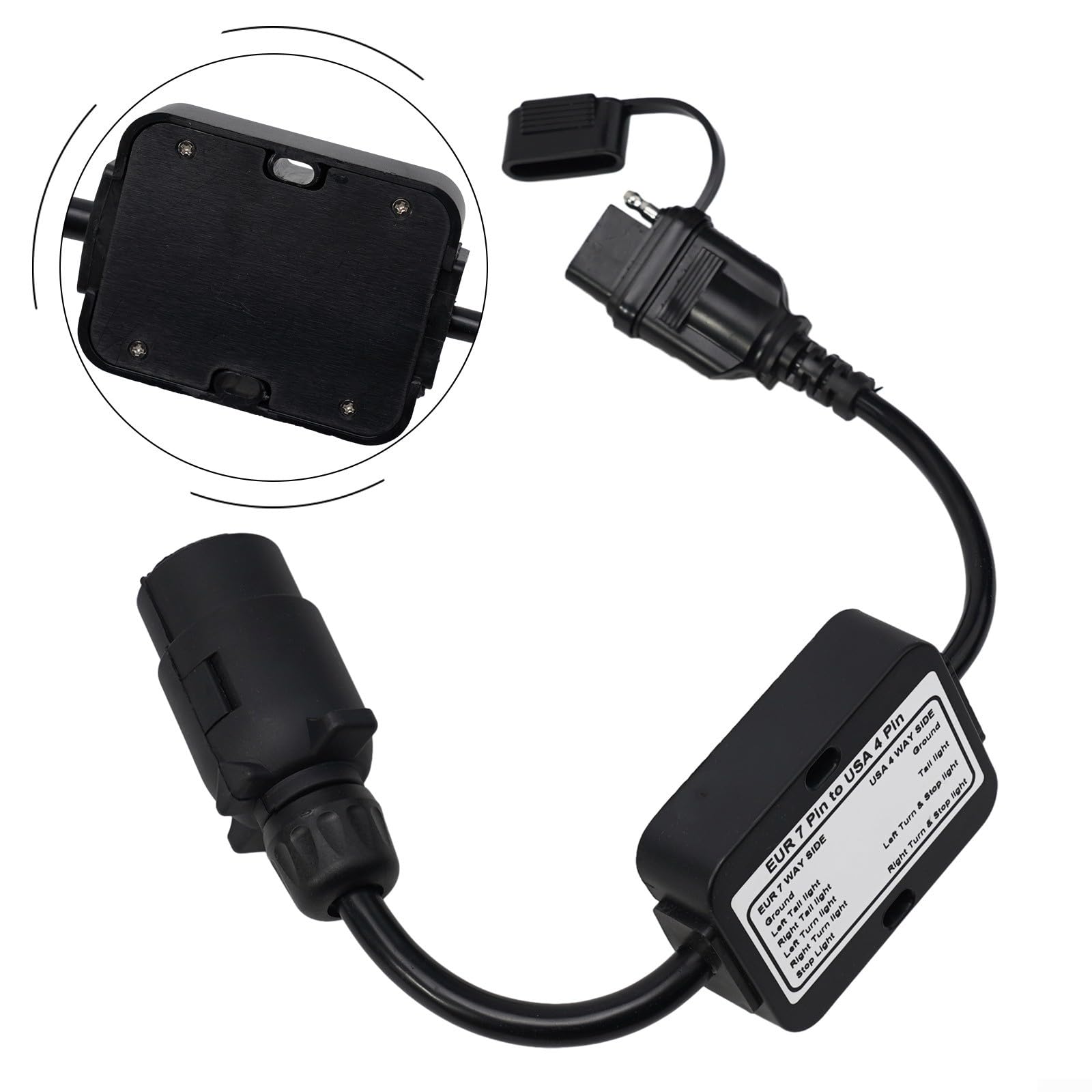 Adaptador de 7 pines FACAIIO para solucionar incompatibilidad de luces en remolques