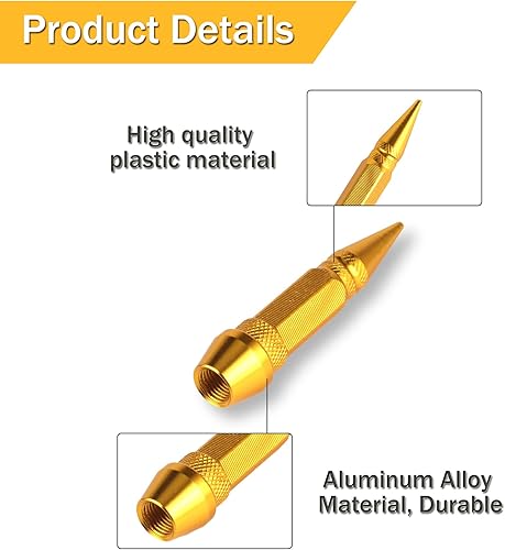 Miniatura 3 de Tapones de válvula SINGARO de 2.36 pulgadas, aleación de aluminio, a prueba de polvo e impermeables, aptos para automóviles, camiones y motocicletas