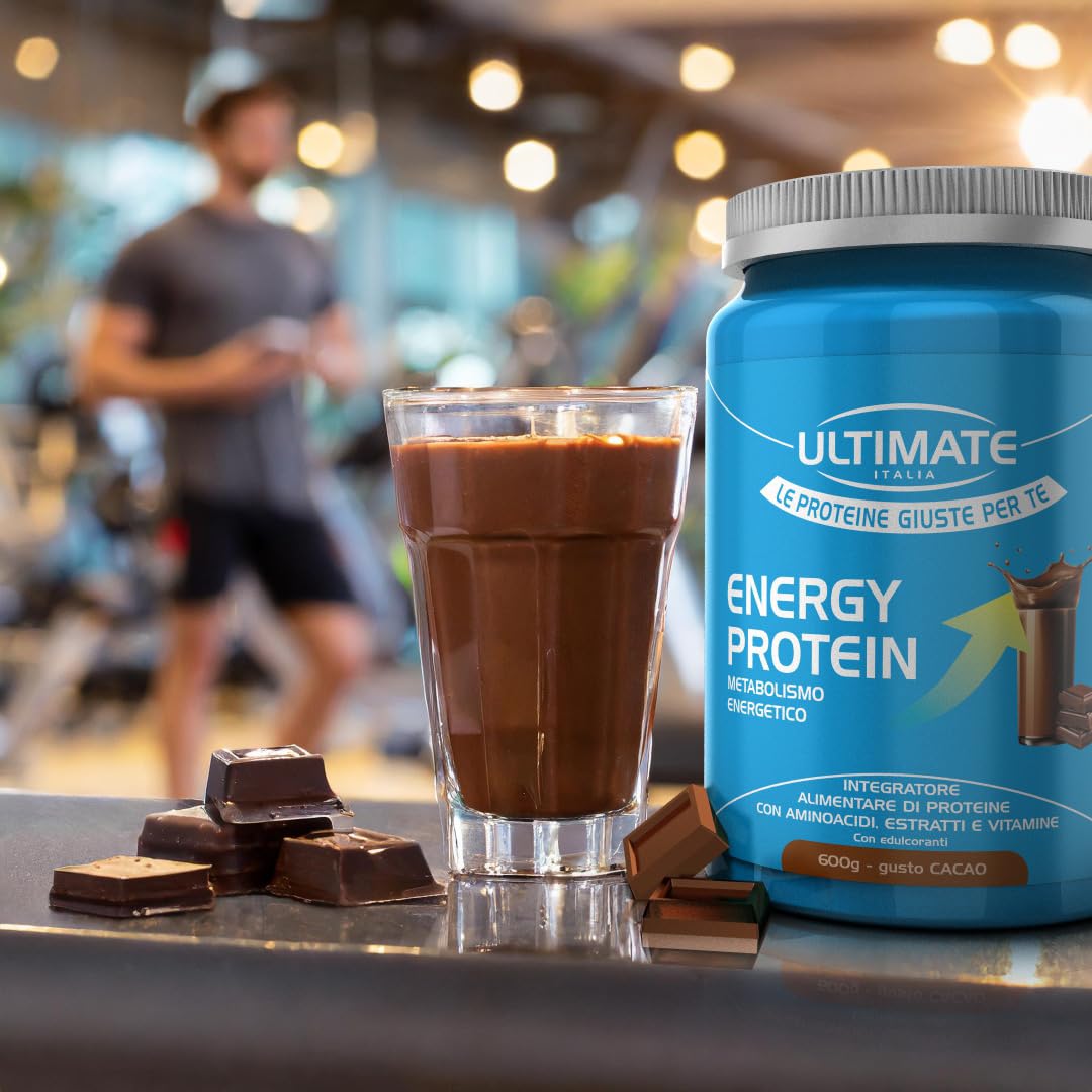 Energy protein cacao 600g - energetico - Ultimate Italia