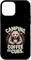 Vista 16 de Camping Coffee and Cubs Bear Family Case for iPhone 16
