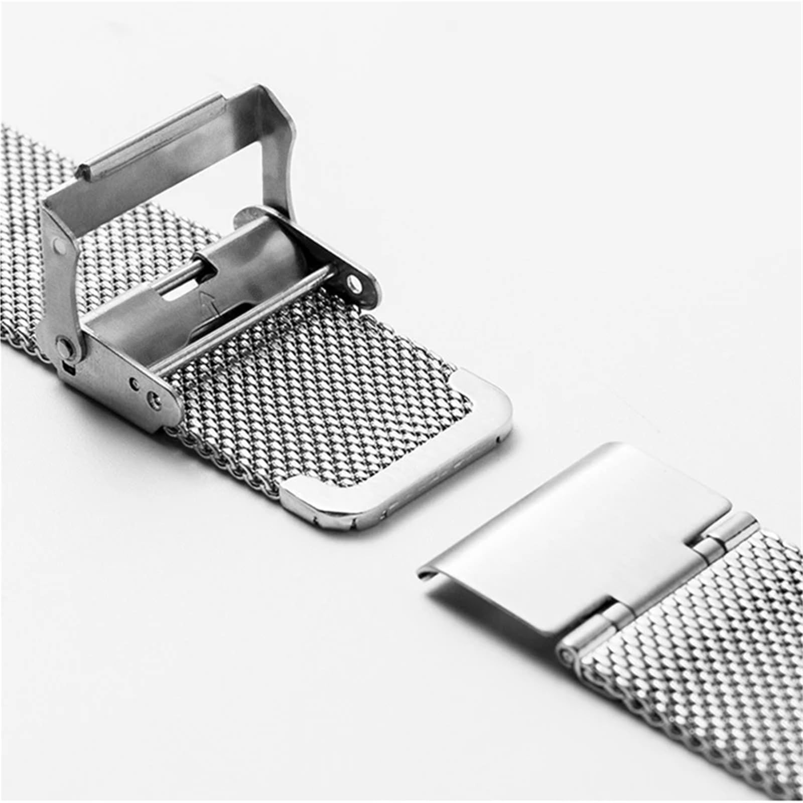 Bracelets milanais d'acier inoxydable de montre intelligente de bracelet de maille de 1.0mm 18mm 20mm 22mm 24mm