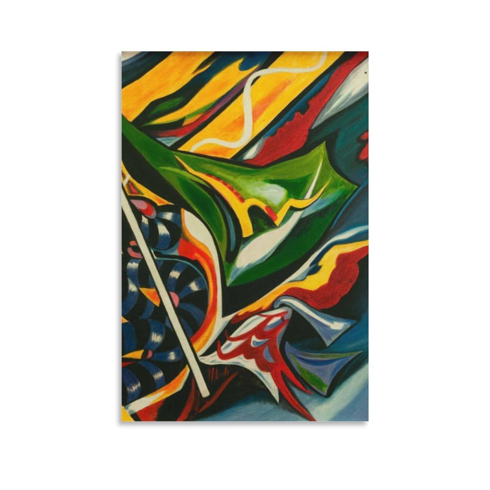 油絵　静物画　岡本太郎　ドラマ　F６号　額付き　手描き　肉筆 大型油絵静物 額付き岡本太郎 【豊饒の神話】手描き肉筆