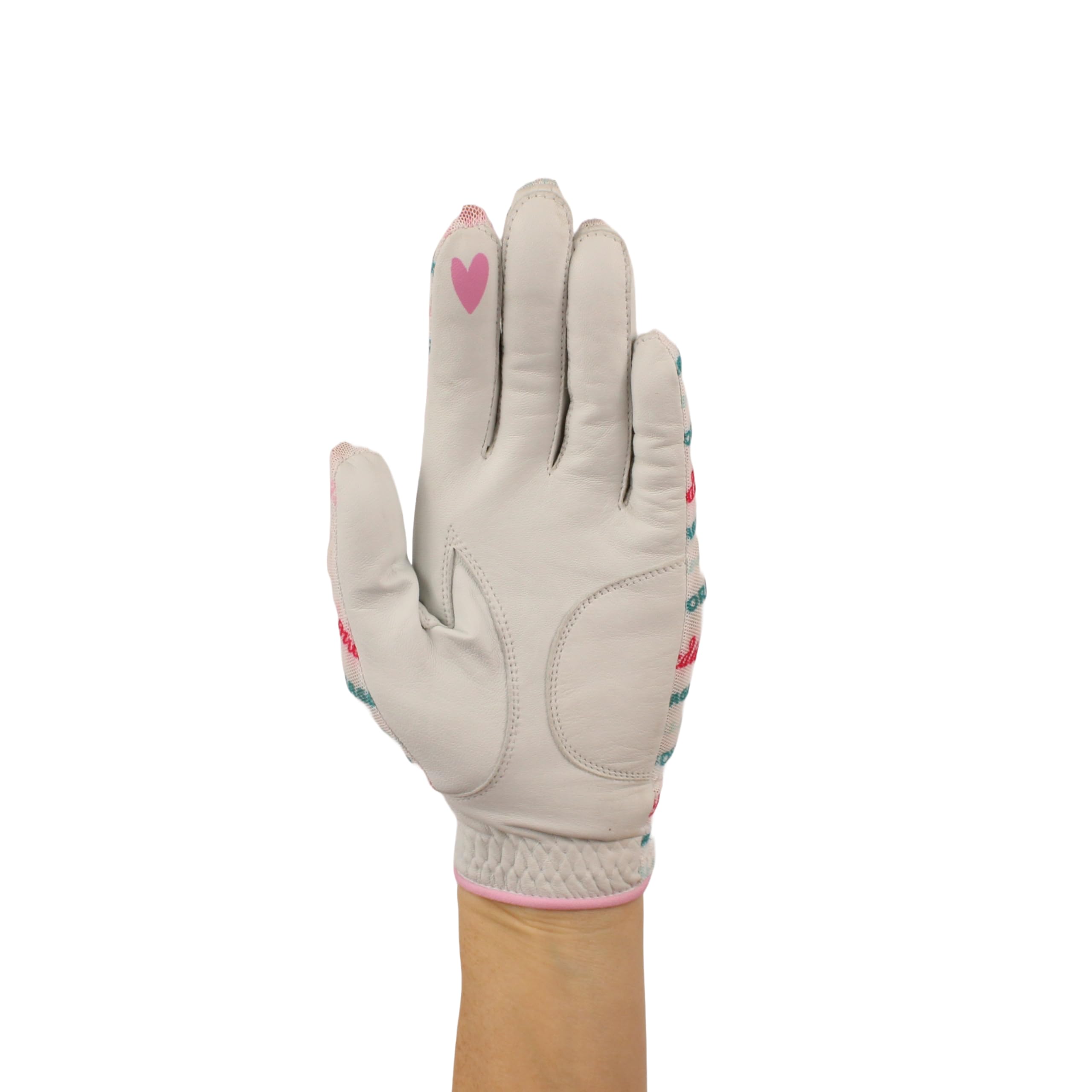 Hand Candy Golf Glove – Premium Cabretta Leather – “Mulligan” – Left Hand Women's Golf Glove with Matching Ball Marker (Large)