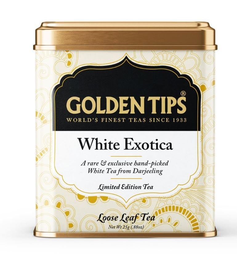 Golden Tips White Exotica Tea Loose Leaves Tin can (25 Gram, 12 cups) (B00MBFB5VA) Amazon Price History, Amazon Price Tracker