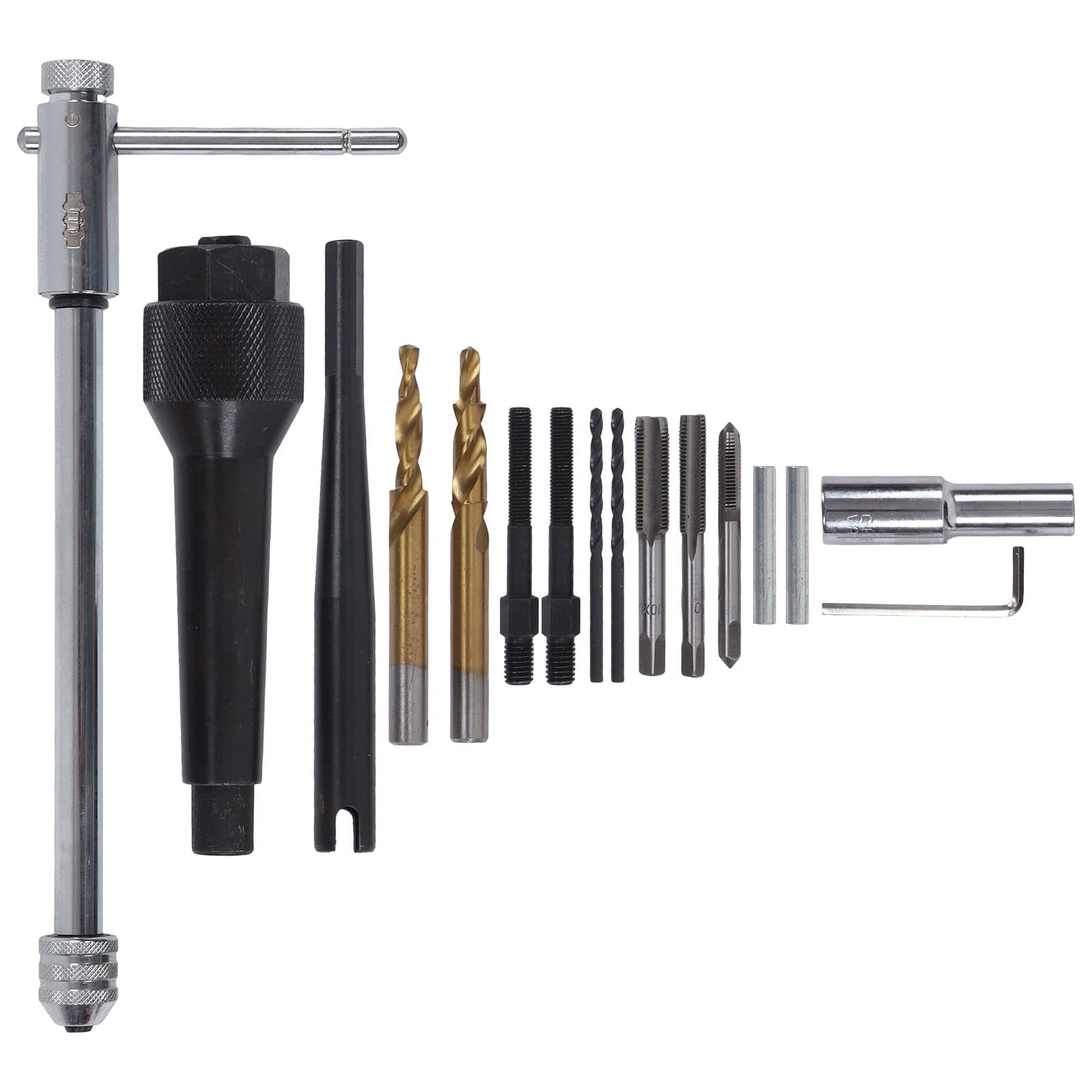 Narzędzie do usuwania świec żarowych, adapter do bitów, klucz imbusowy, zestaw nasadek gwiazdkowych do uszkodzonych wtyczek 8 mm - 10 mm