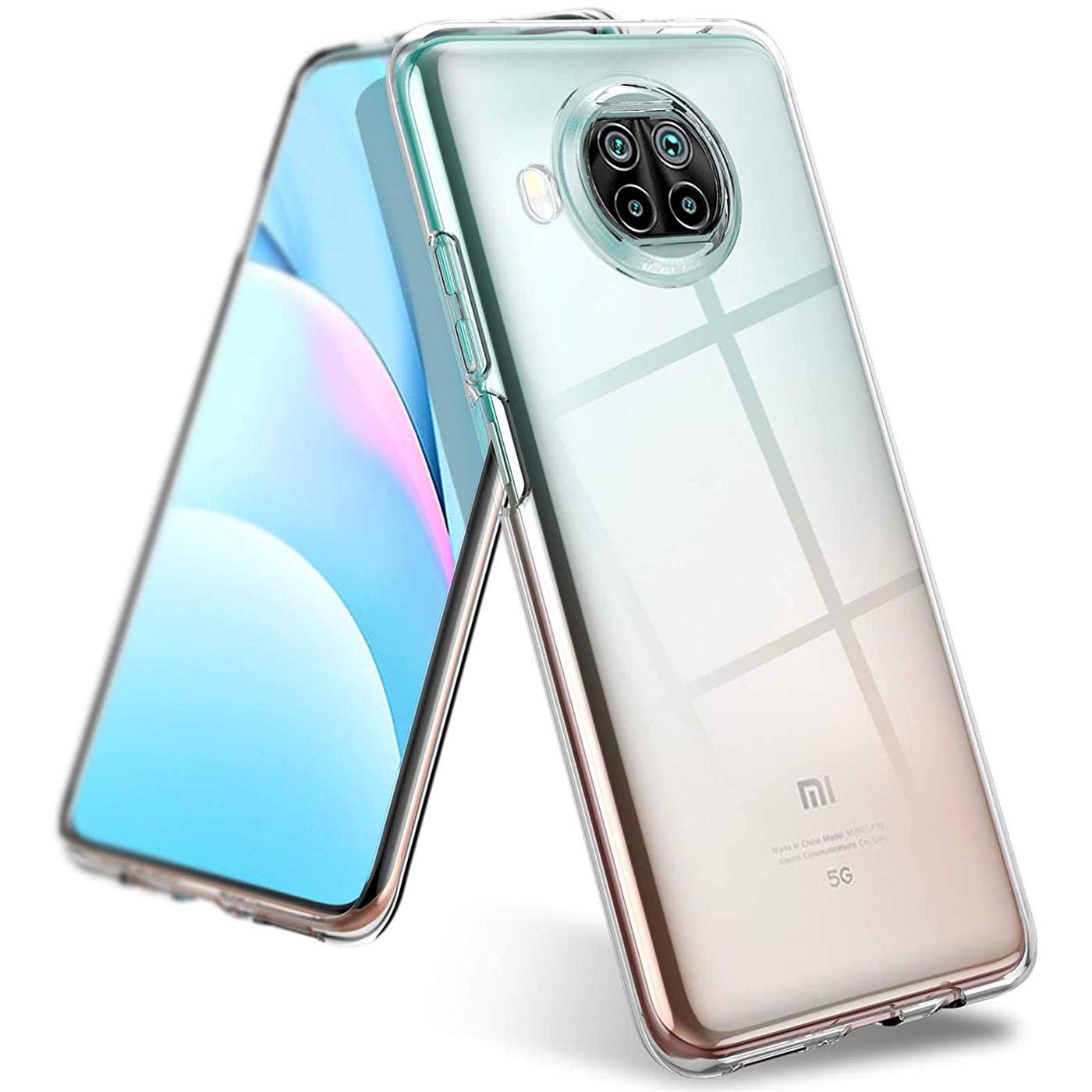 Kit Protection Xiaomi Mi 10T Lite 5G : Coque TPU Transparente + 2 Verres Trempés - Little Boutik - Neuf