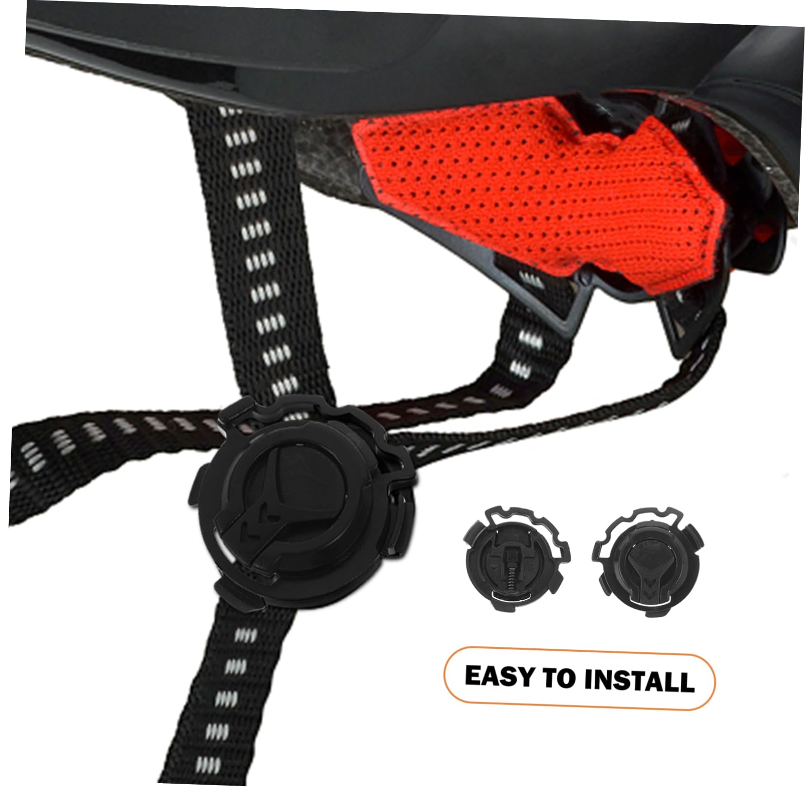 Hebillas de Bloqueo en Color Negro para Visera de Casco de Moto para Mejorar la Seguridad y Fijación del Casco Accesorio de Plástico Resistente 4 Pares